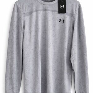Under Armour Men's Heather Gray Long Sleeve Tee